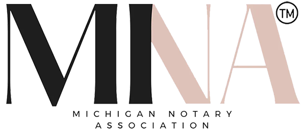 Michigan Notary Association Logo Image